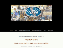 Tablet Screenshot of californiaoutdoorsports.com